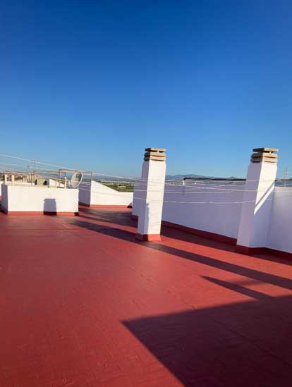 Impermeabilización de cubierta plana no transitable